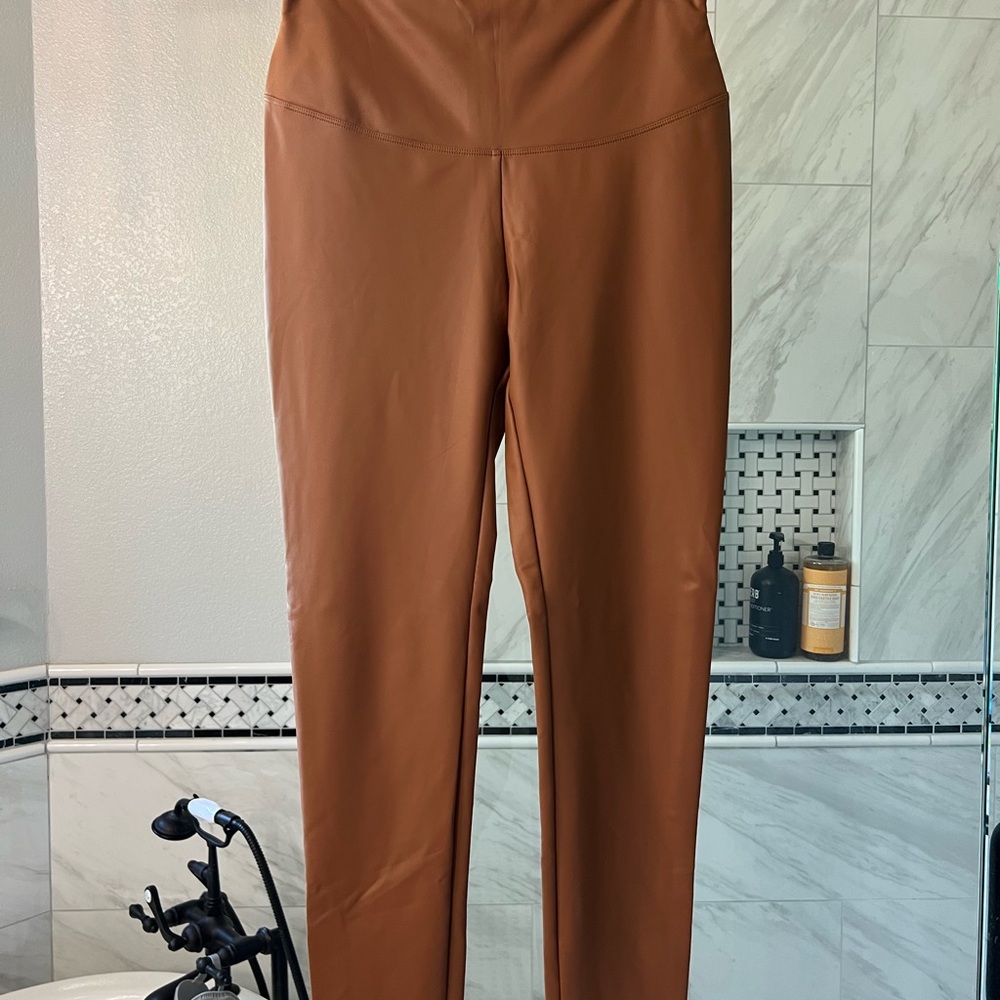 Yummie Brown Faux Leather Pants